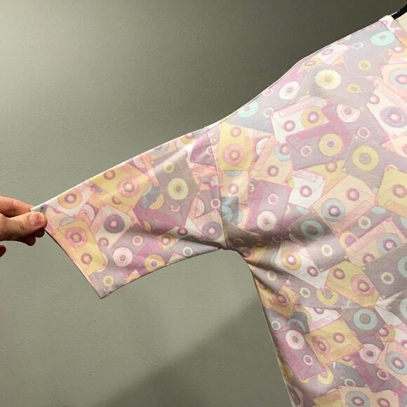 LulaRoe Irma cassette print tunic top - Picture 4 of 10